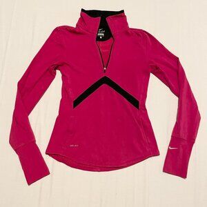 Nike Dri Fit Long Sleeve Sweatshirt Half Zip Womens Size Small